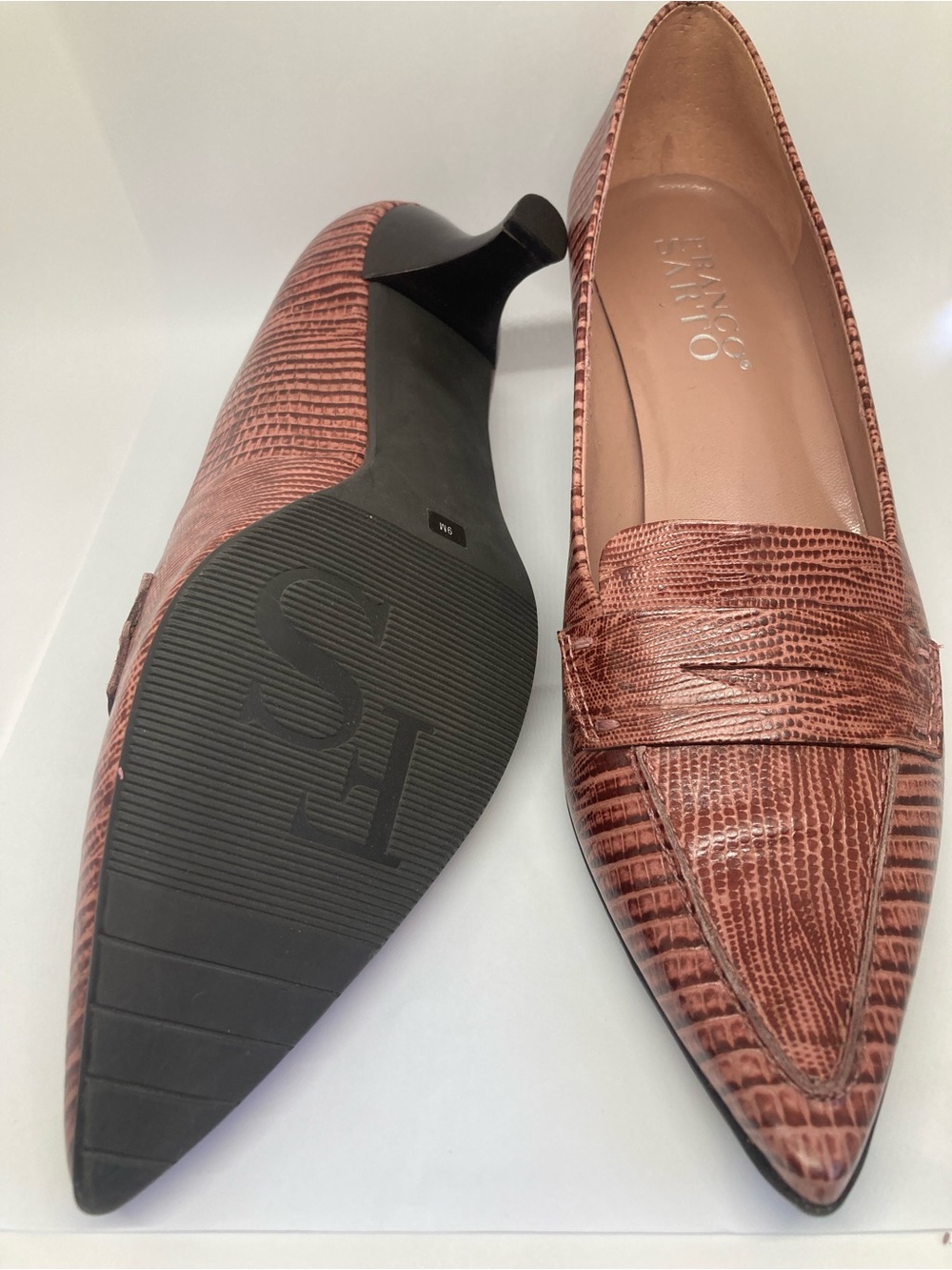 Vintage 1980s Franco Sarto penny loafer 2" heels